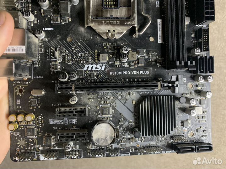 Материнская плата Lga 1151 v2 MSI h310 pro vd