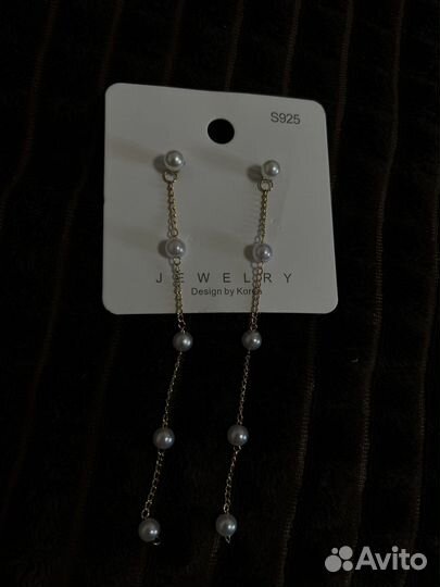 Бижутерия серьги и колье