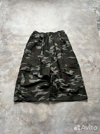 Шорты Balenciaga Camo Realtree Широкие Ниже колена