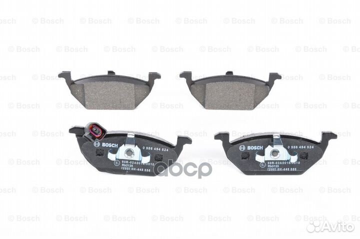 Колодки тормозные дисковые перед 0986494524 Bosch
