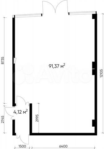 Продам торговое помещение, 91.2 м²