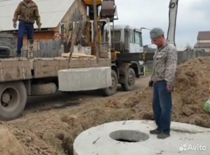 Бетонные Жби кольца- Септик за 1 день- без запаха