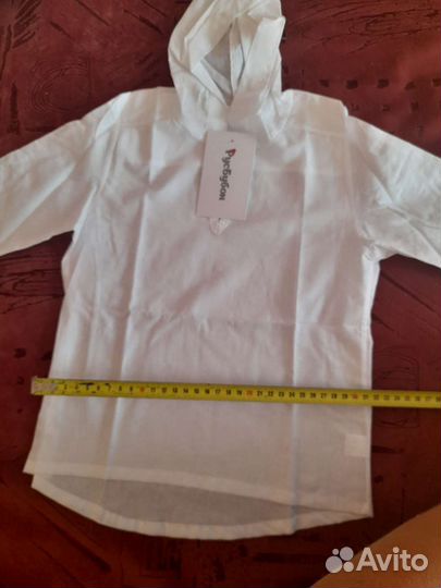 Туника пляжная хлопок и муслин