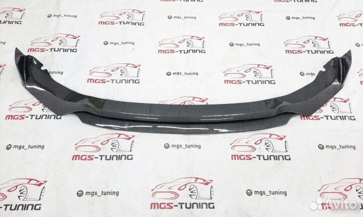 Губа переднего бампера BMW X5 G05 (Под карбон)
