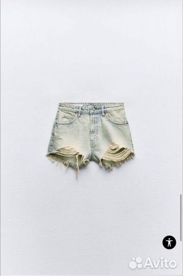 Новые джинсовые шорты zara, размер 34-XS