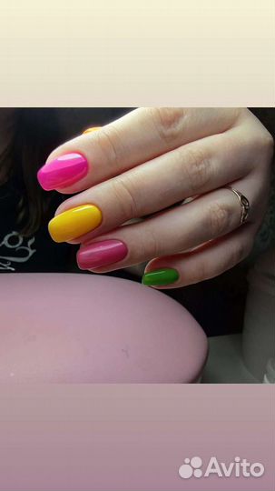 Гель-лак покрытие, маникюр