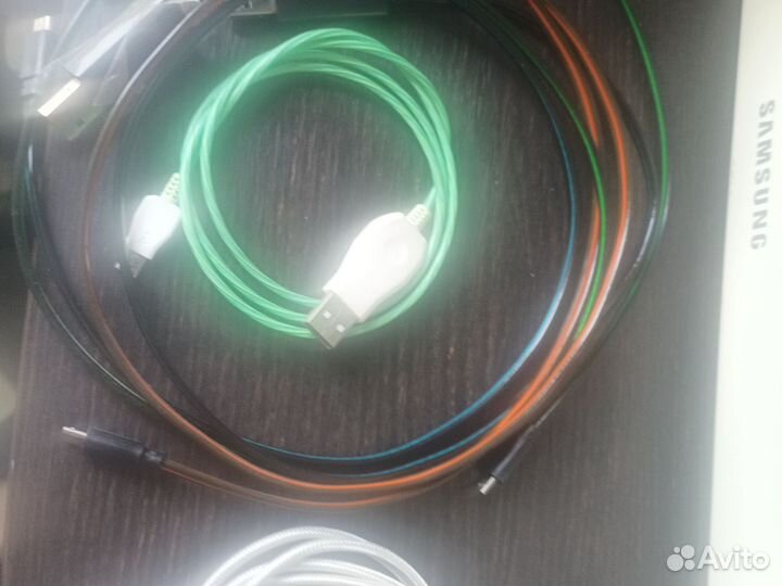 Кабели microUSB мигающие