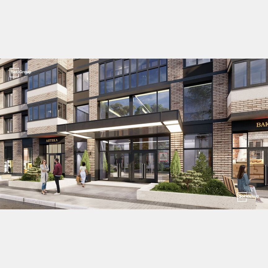 1-к. квартира, 36,9 м², 6/12 эт.