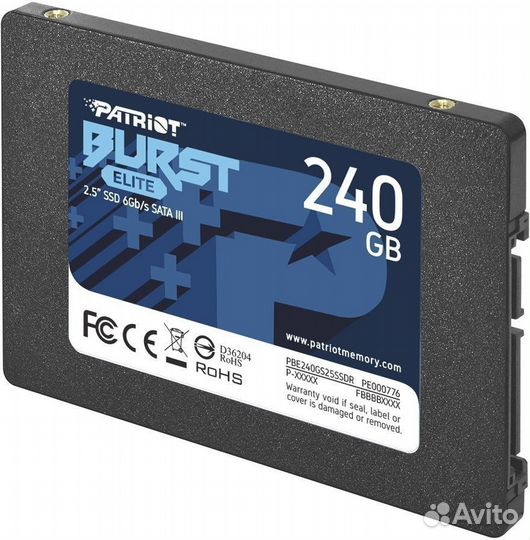 SSD 240Gb Patriot Burst Elite (PBE240GS25ssdr)