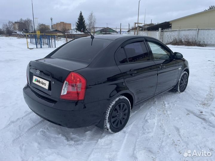 Hyundai Verna 1.4 МТ, 2007, 280 000 км