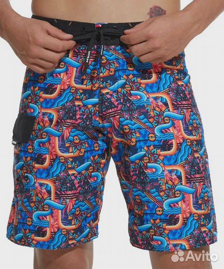 Бордшорты для серфинга 69Slam Manu Long Length Boa