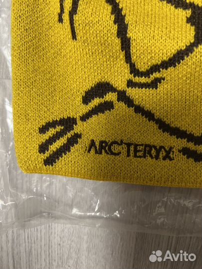 Шапка arcteryx желтая оригинал
