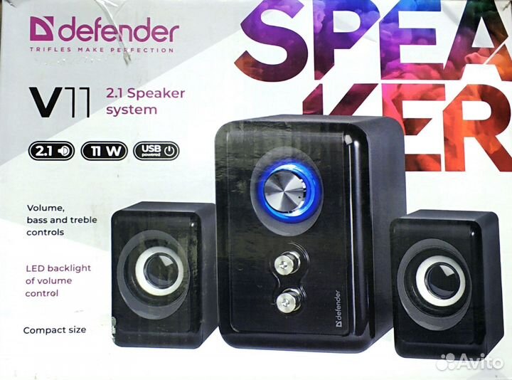Колонки Defender V11 акустическая система 2.1
