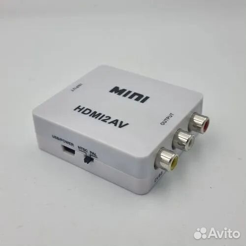 Переходник видео-конвертер hdmi на AV