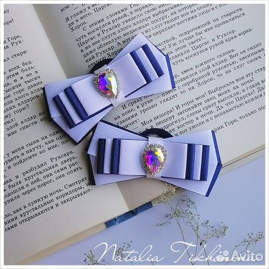 Галстук брошь и бантики