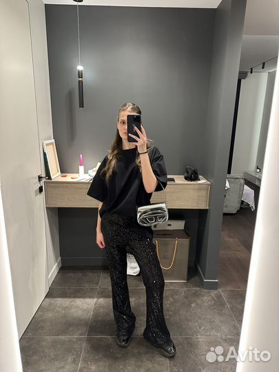 Штаны с пайетками