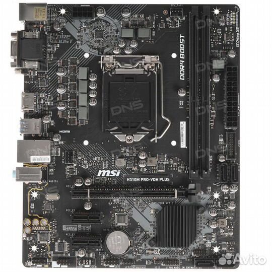 1151 V2 бескаравайная MSI H310 PRO VDH plus