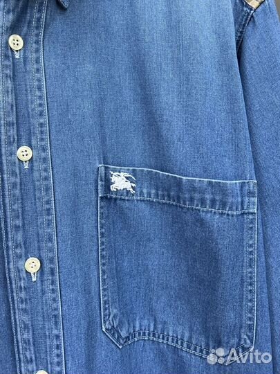 Мужская джинсовая рубашка Burberry XL оригинал