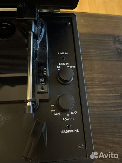 Виниловый проигрыватель ritmix lp-120b