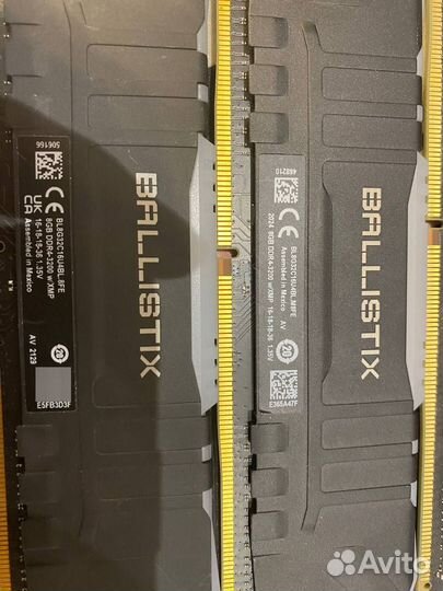 Оперативная память Crucial Ballistix RGB 8gbx4