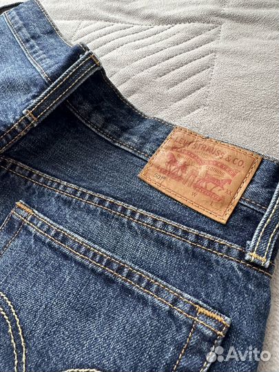 Шорты женские Levis 501 синие