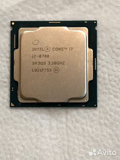 Процессор Intel Core i7-8700