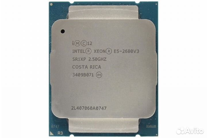 Xeon e5-2680v3 3,3GHz 30Mb LGA2011v3 12/24 ядер