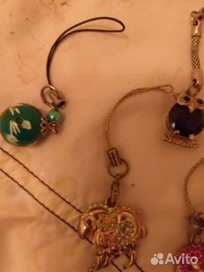 Подвески на телефон 8 штук