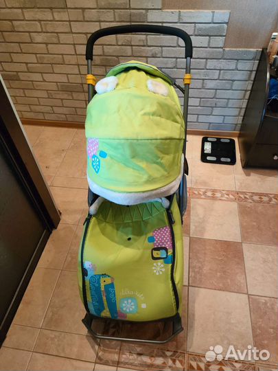 Детские санки коляска ника