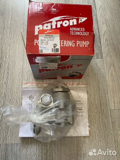 Насос гидроусилителя руля patron PPS022 volkswagen