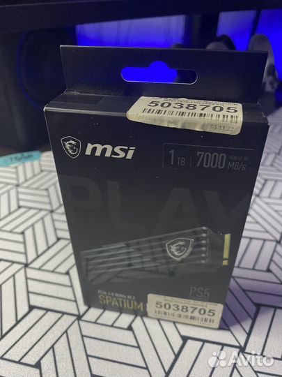 MSI spatium M480 Ssd 1tb (пк и PS5)