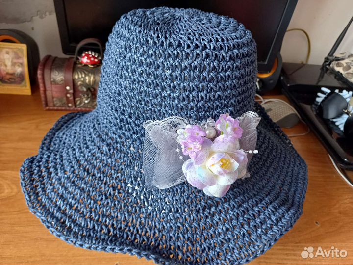 Шляпа из рафии Летняя