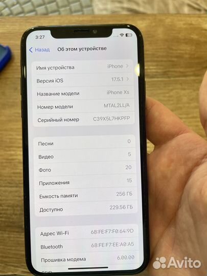 iPhone Xs, 256 ГБ