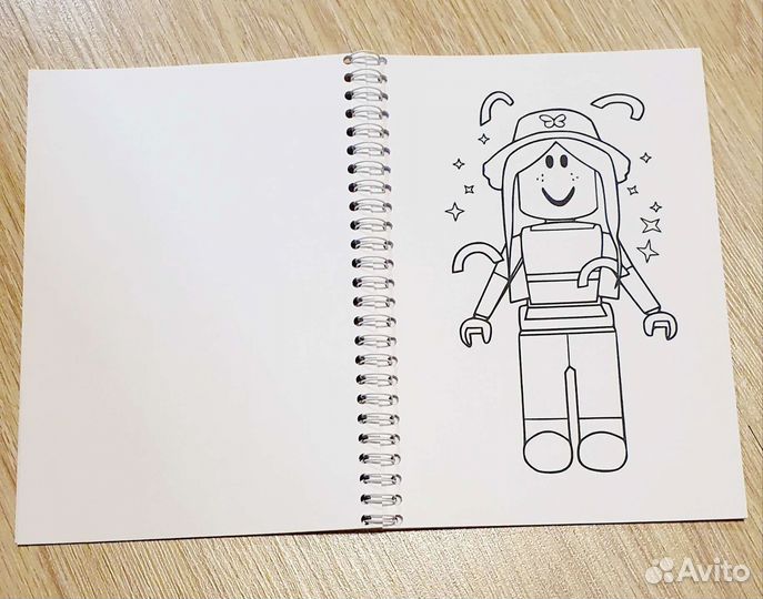 Роблокс блокнот раскраска
