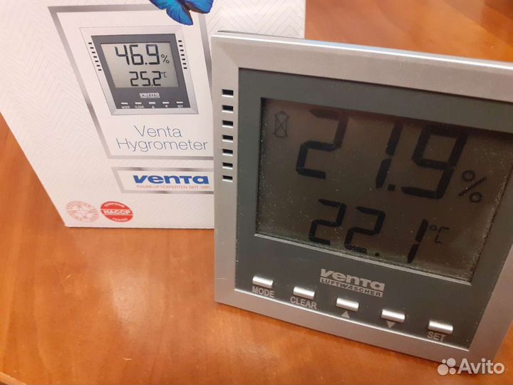 Цифровой термогигрометр Venta