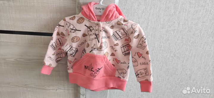 Одежда для девочки. Костюм на флисе на девочку 74