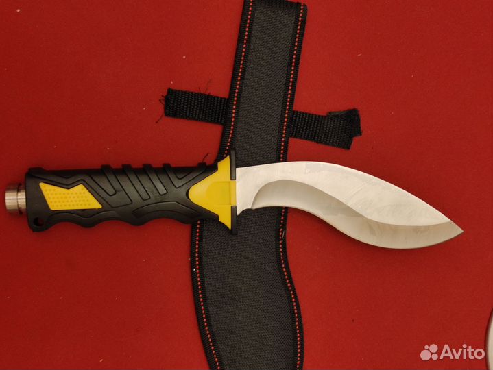 Нож, Кукри, сталь 440, HRC58, ножны, новый