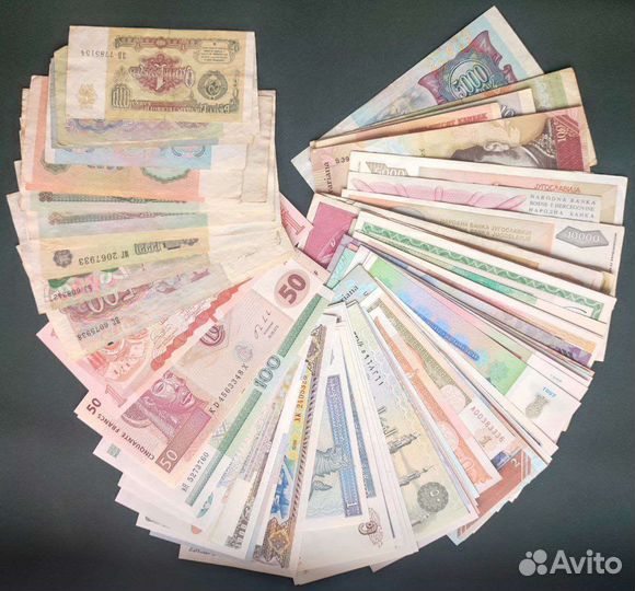 92 штуки банкноты набор