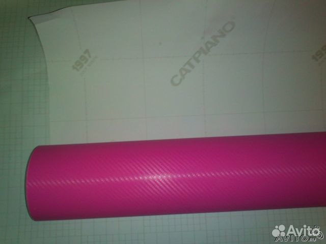 Виниловая пленка Carbon 3D Pink