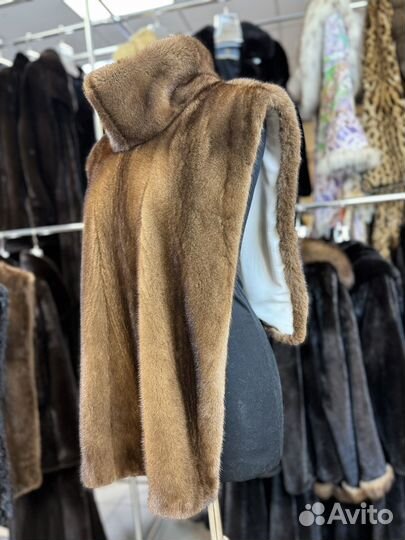 Манишка норковая орех -2