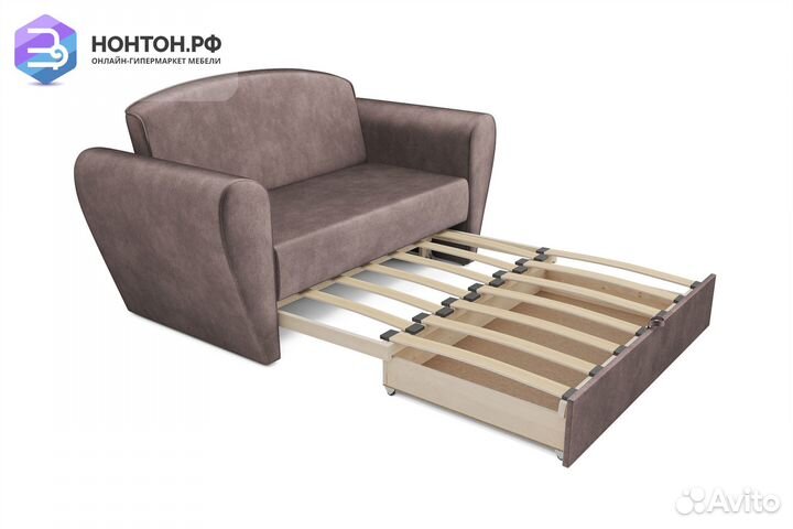 Диван выкатной Квартет светло-коричневый