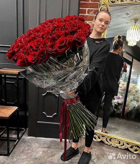 Букет роз 101 роза 51 роза