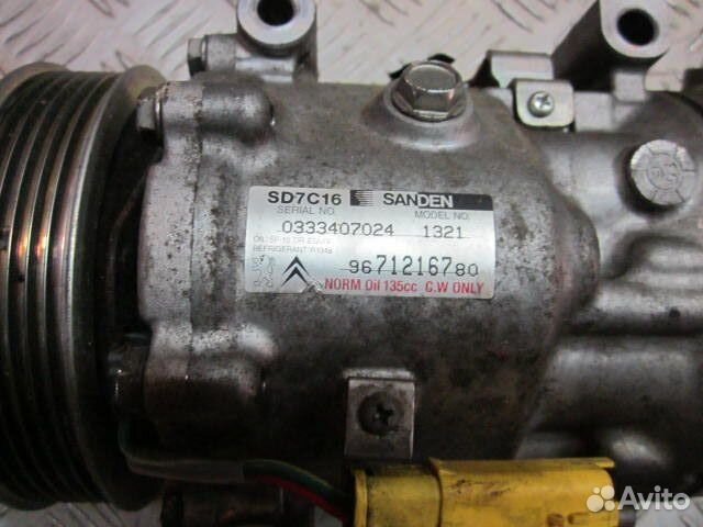 Компрессор кондиционера для Пежо Партнер 1.6 hdi