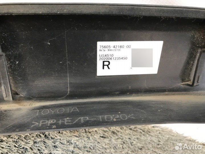Накладка крыла задняя правая Toyota Rav4 U50