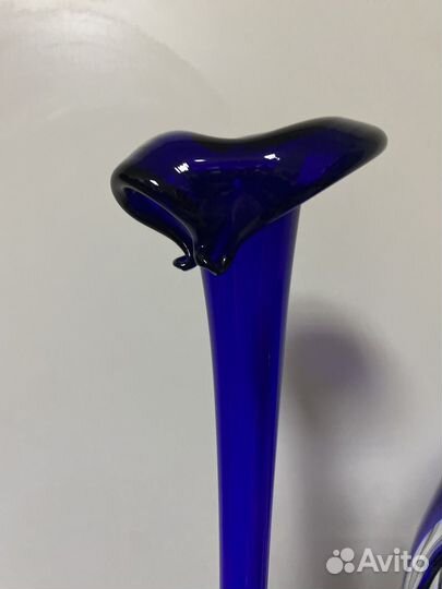 Ваза Сфера. цветное стекло. СССР