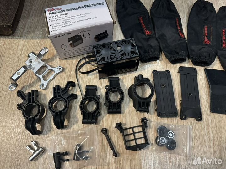 Остатки запчастей от Traxxas xmax