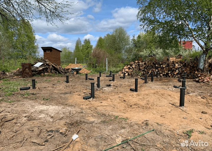 Монтаж винтовых свай под ключ