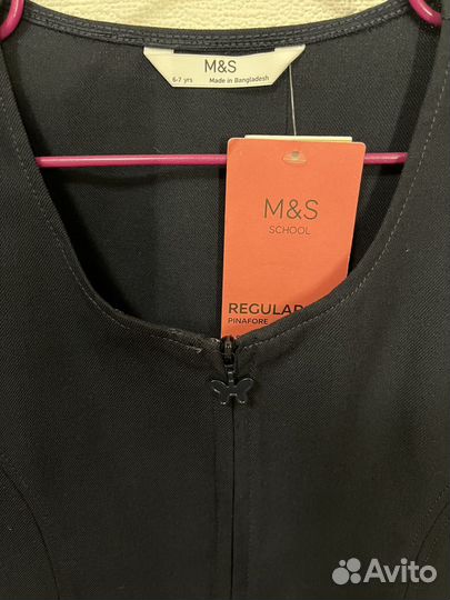 Сарафан школьный marks spencer новый 122-128