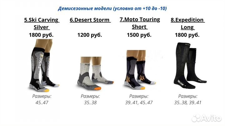 Термоноски X-Socks для рыбалки и охоты