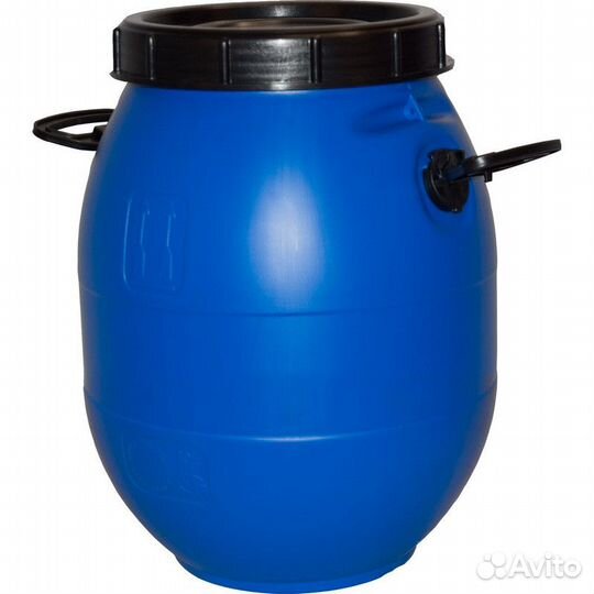 Бочка п/э 40л с винтовой крышкой синяя
